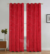 Texture Velvet Curtains Pack of 2 Design # 070